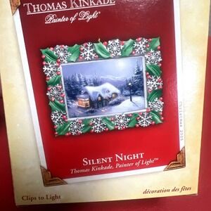 2005 Hallmark Keepsake Christmas Ornament Silent Night Thomas Kinkade Painter